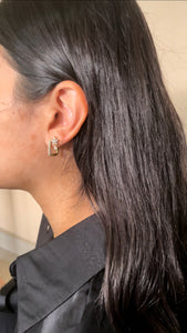 Rectangular earrings