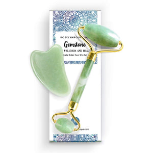 Conjunto Rodillo de Jade y Gua Sha